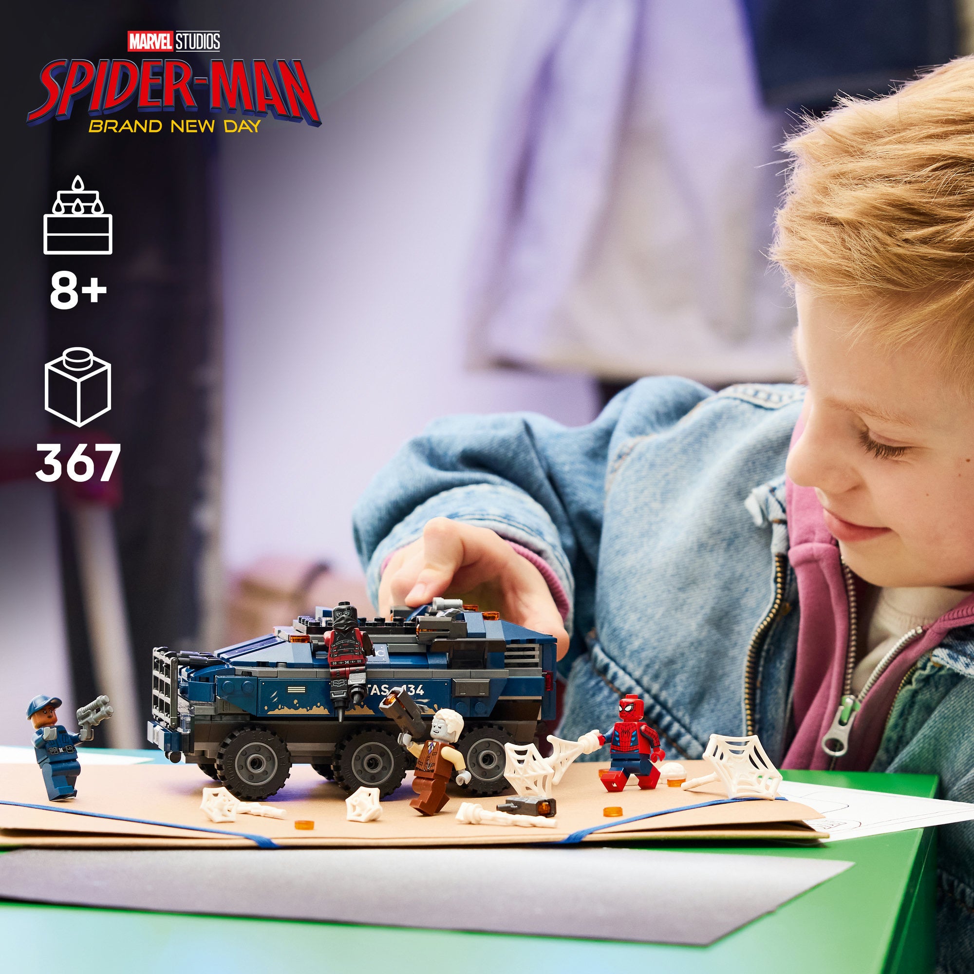 LEGO® | Marvel Spider-Man fängelsetransportjakt 76349