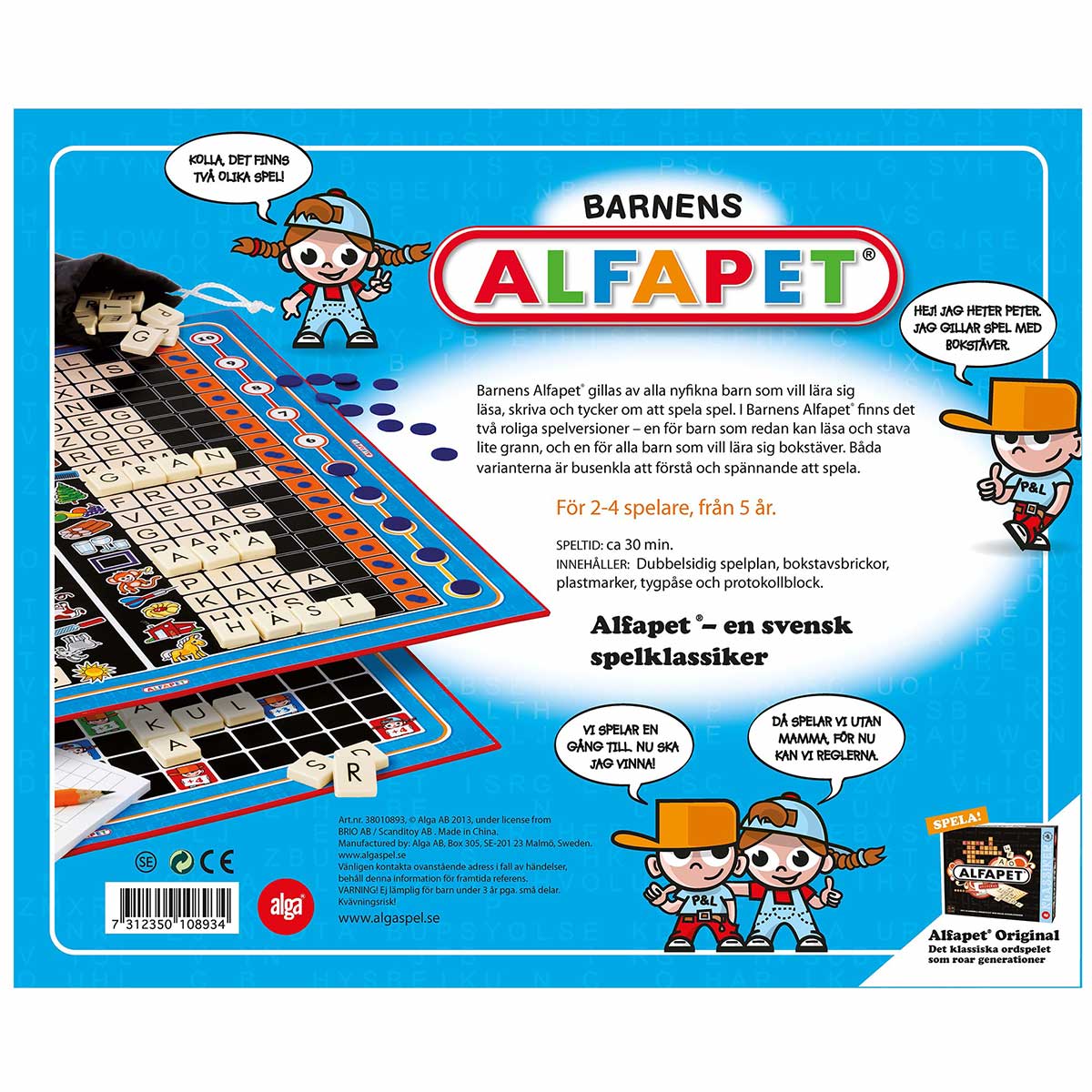 Alga, Barnens Alfapet