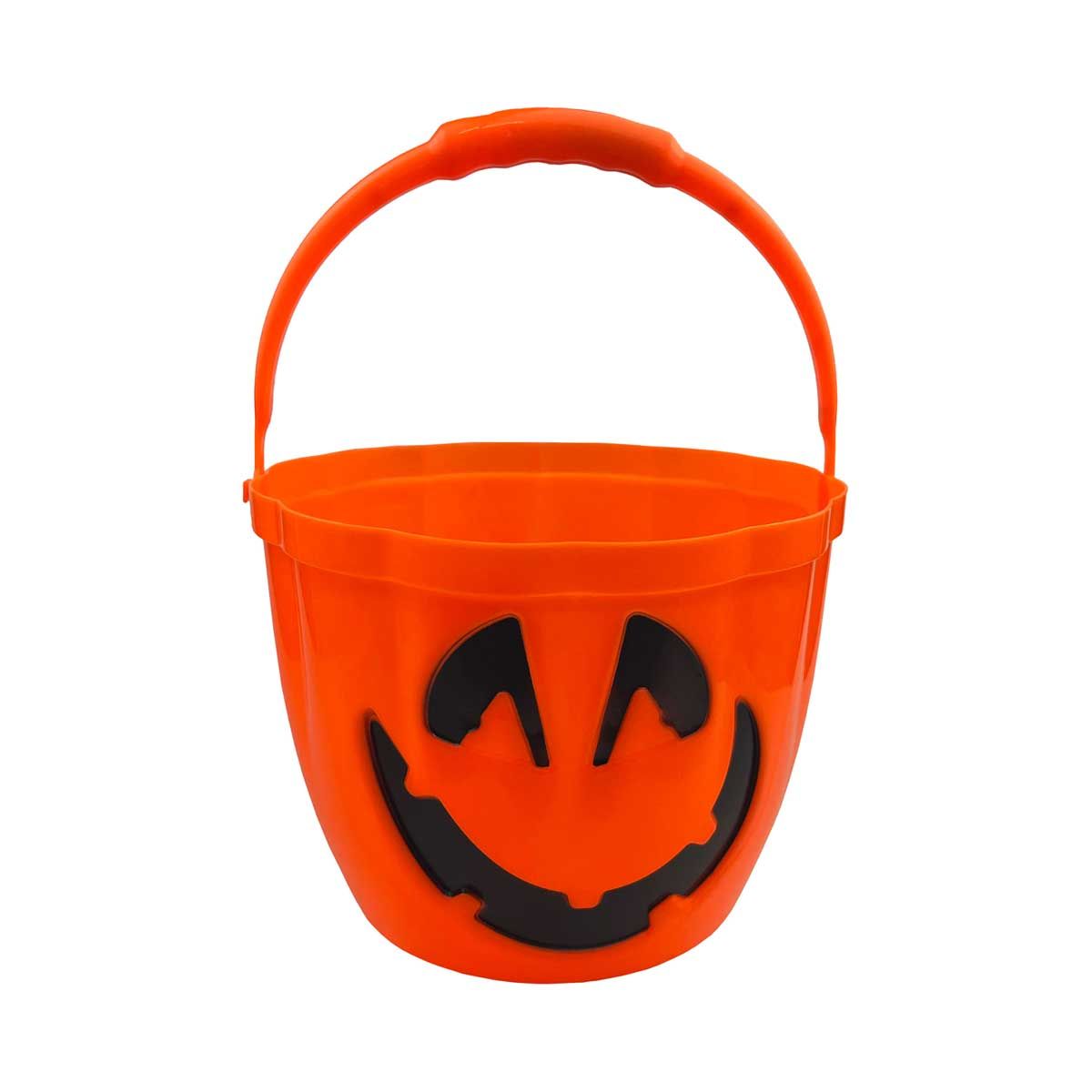 Halloween, Led Pumpkin Bucket 16,5*23 Cm