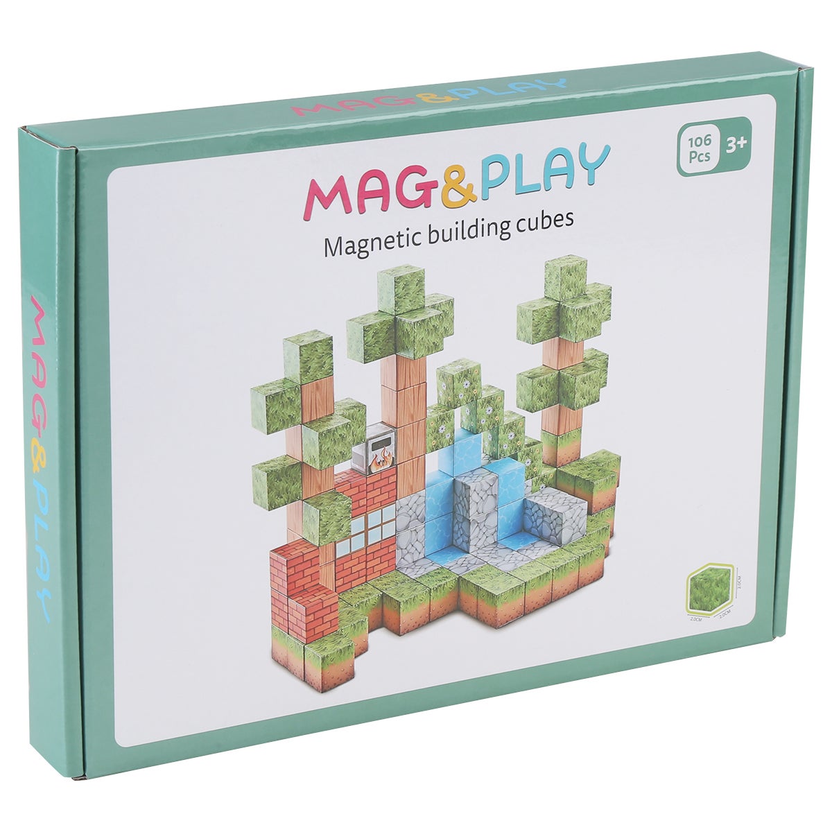 Mag&Play - Building cubes 2 cm 106 st