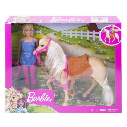 Barbie docka och häst