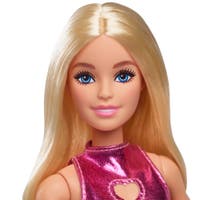 Barbie Fashionista Doll Pink Dress Heart Cutout