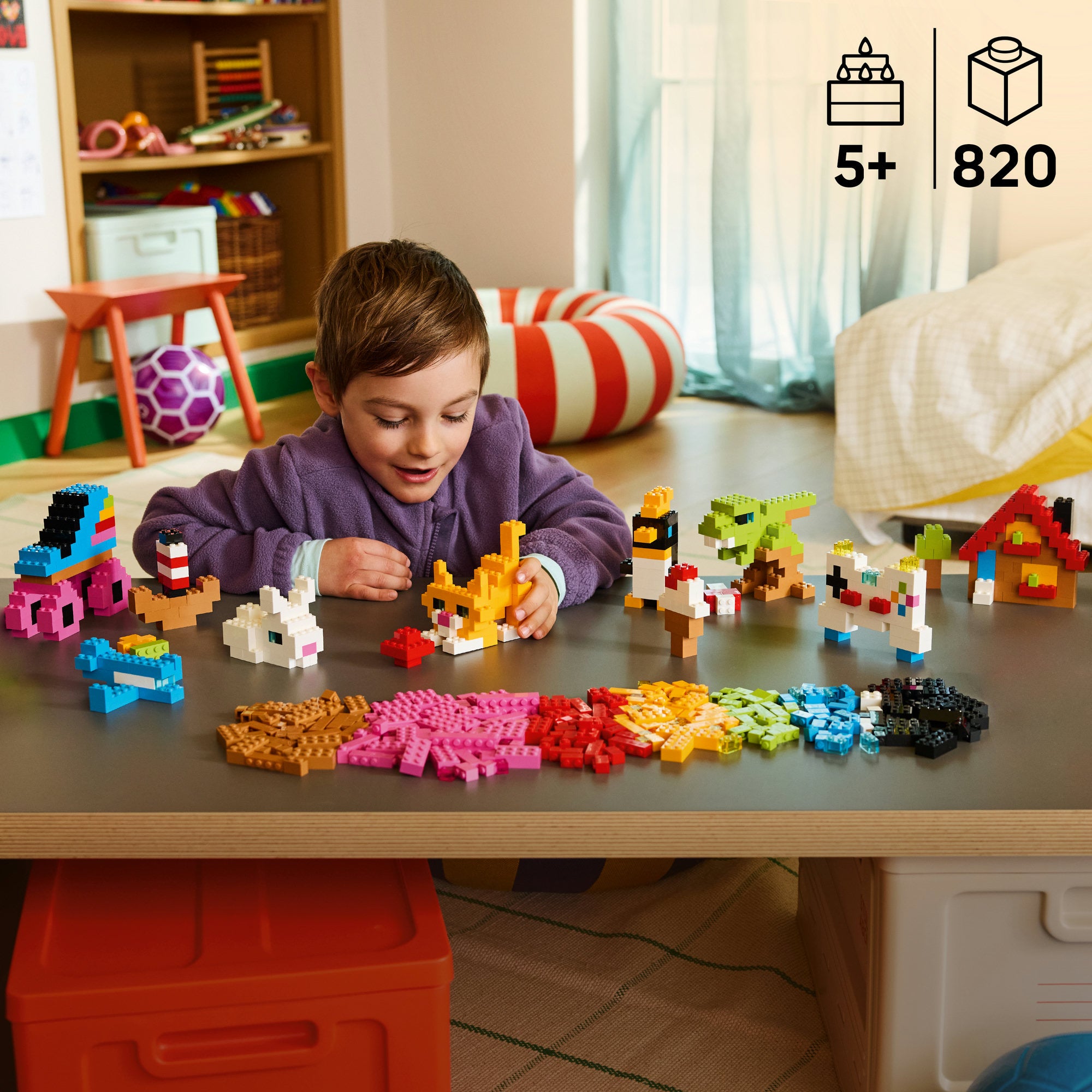 LEGO® Classic Kreativa färgglada klossar Byggleksak 11045