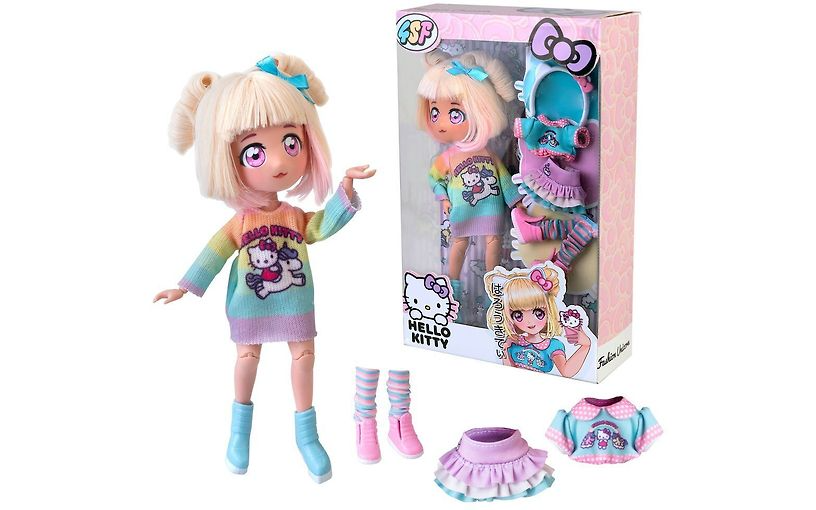 Hello Kitty Manga Fashion Unicorn Docka