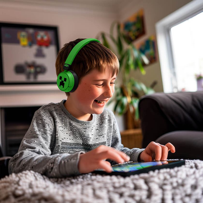 MINECRAFT trådlösa hörlurar för barn 85/95dB