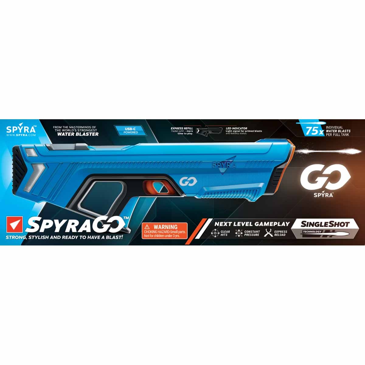 Spyra go Blue Vattenpistol
