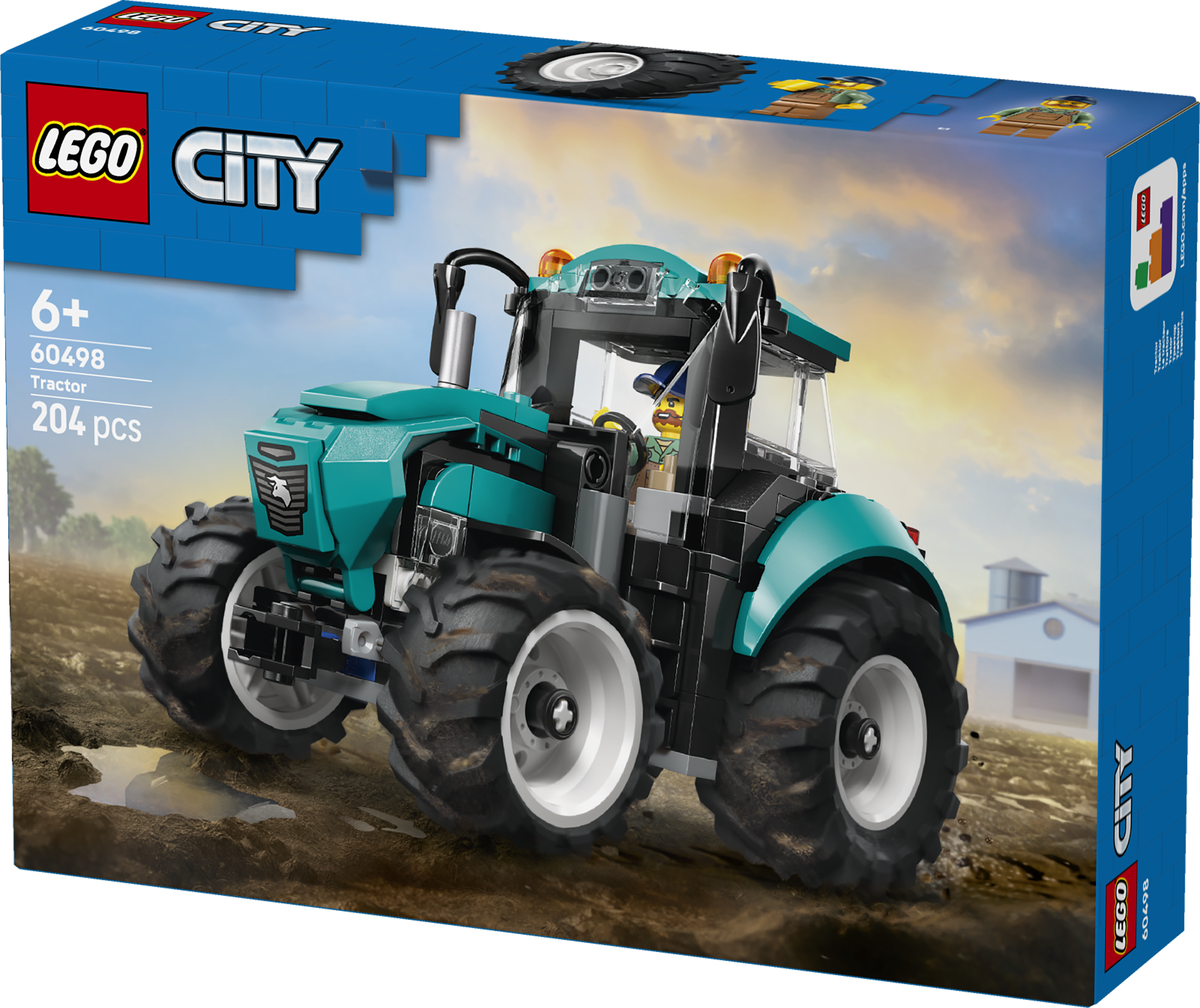 LEGO® City Traktor Byggset med bondgårdsleksak och minifigur 60498