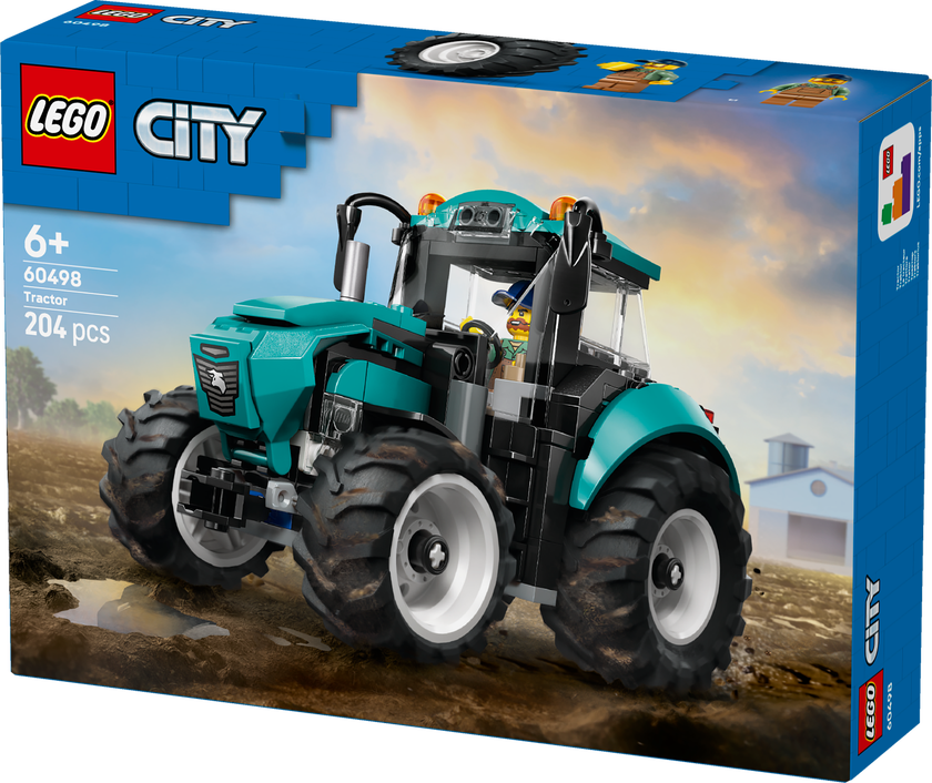 LEGO® City Traktor Byggset med bondgårdsleksak och minifigur 60498