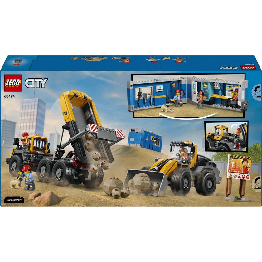 LEGO® City Dumper och frontlastare – Byggleksak 60494