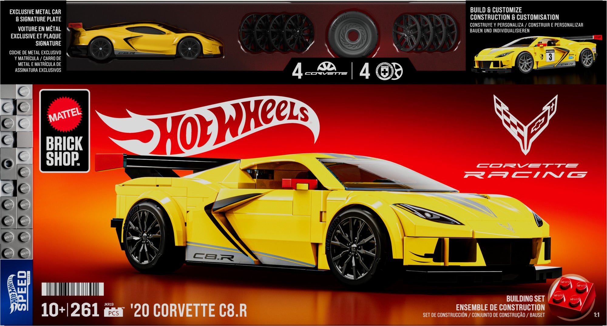 Hot Wheels Corvette C8.R byggsats