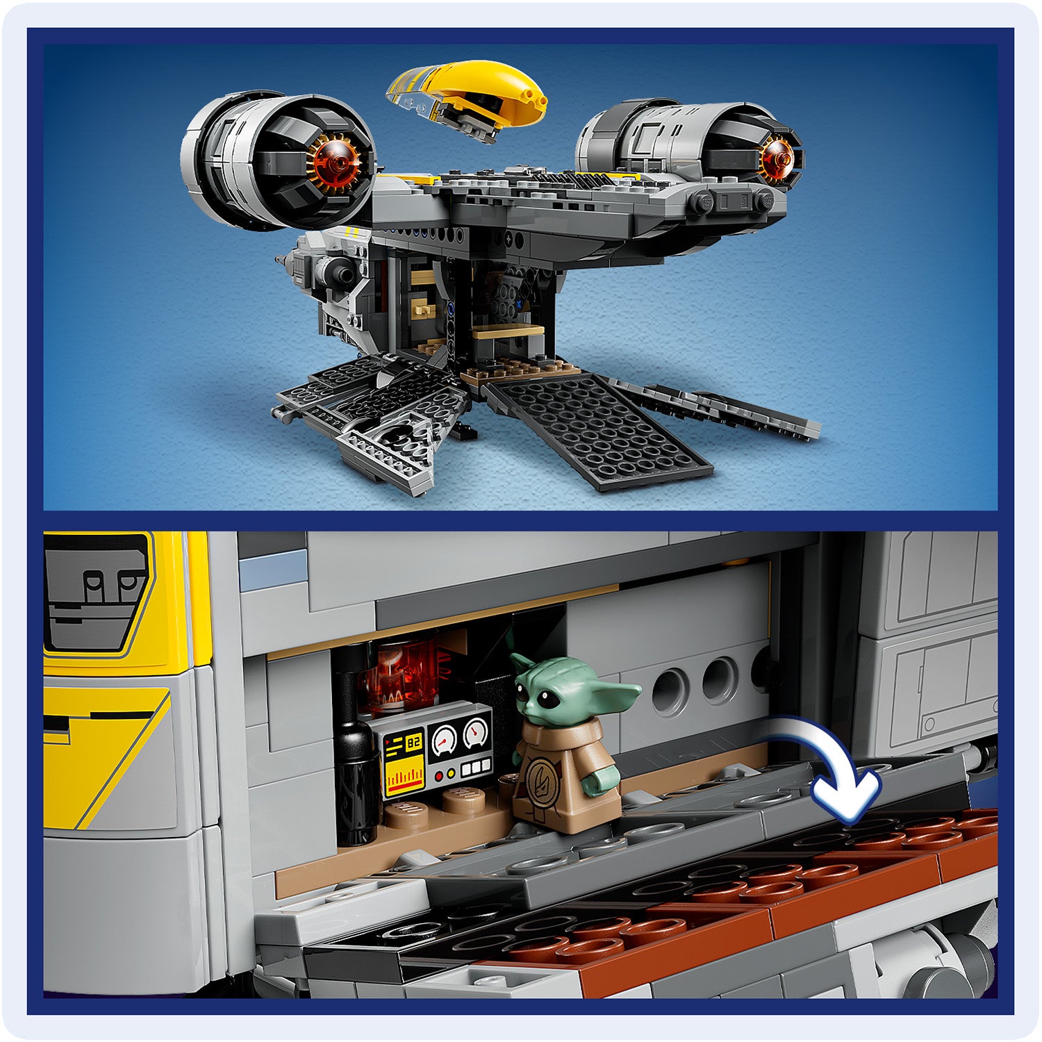 LEGO® Star Wars™ The Razor Crest™ Byggleksak med fordon 75447