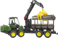 Bruder John Deere 1210E Skotare med timmerstockar