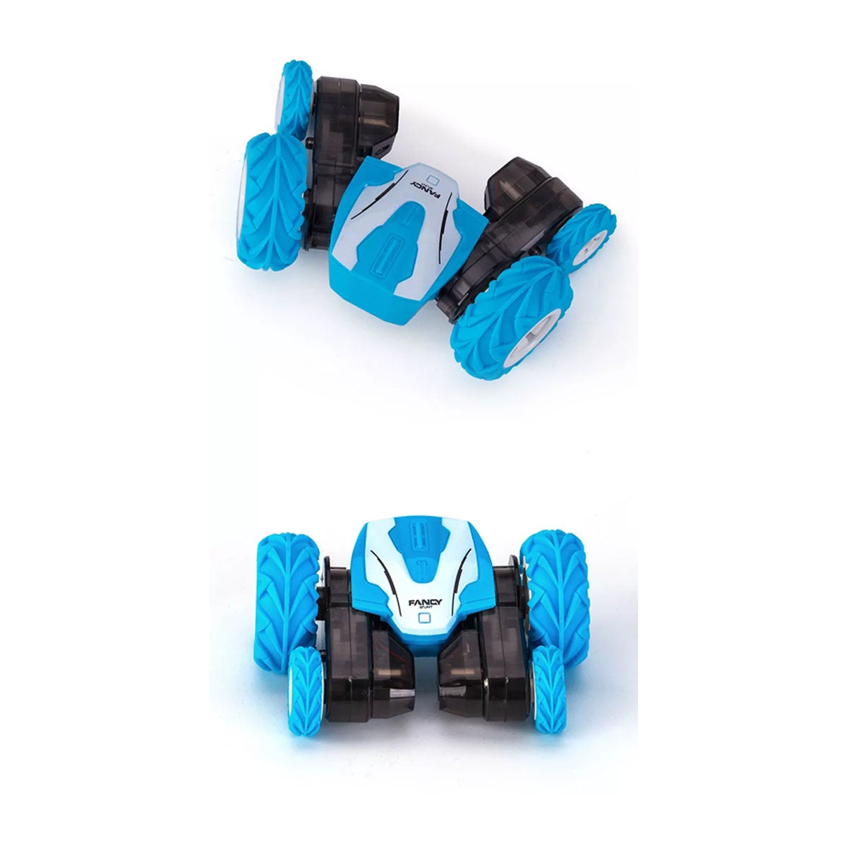 FUSION, Mini 4Ch 2.4G Rc Stunt Car 4 Wheel, Blå/Vit