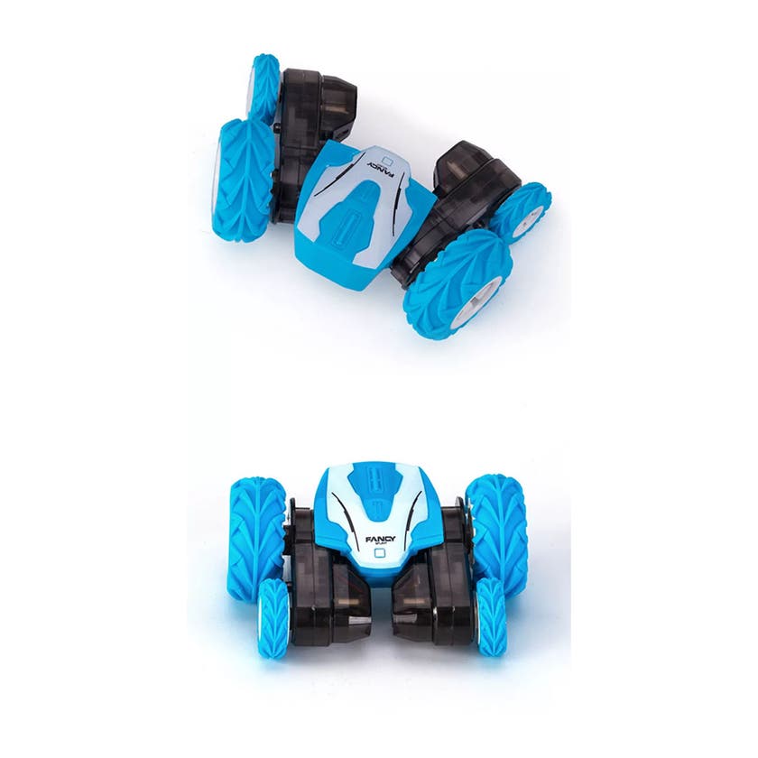 FUSION, Mini 4Ch 2.4G Rc Stunt Car 4 Wheel, Blå/Vit