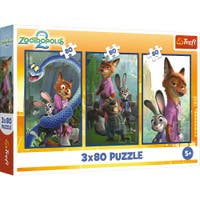 Trefl Pussel Zootropolis 2, 3x80 bitar