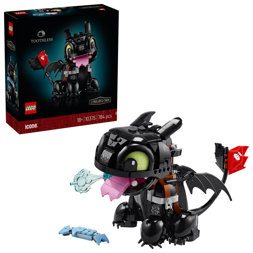 LEGO® Icons Draktränaren: Tandlöse, Byggset för vuxna 10375