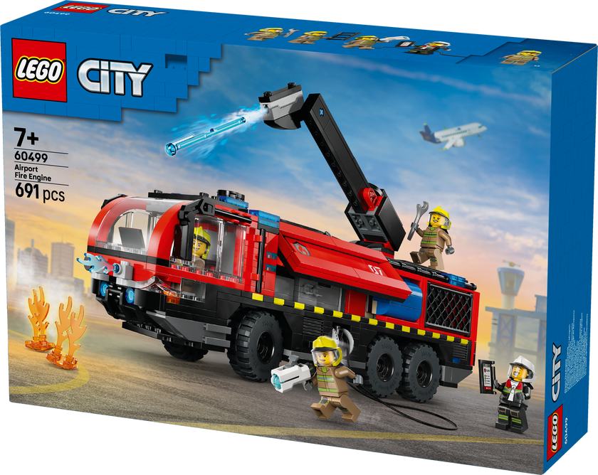LEGO® City Flygplatsbrandbil – Byggset med leksaksbrandbil 60499