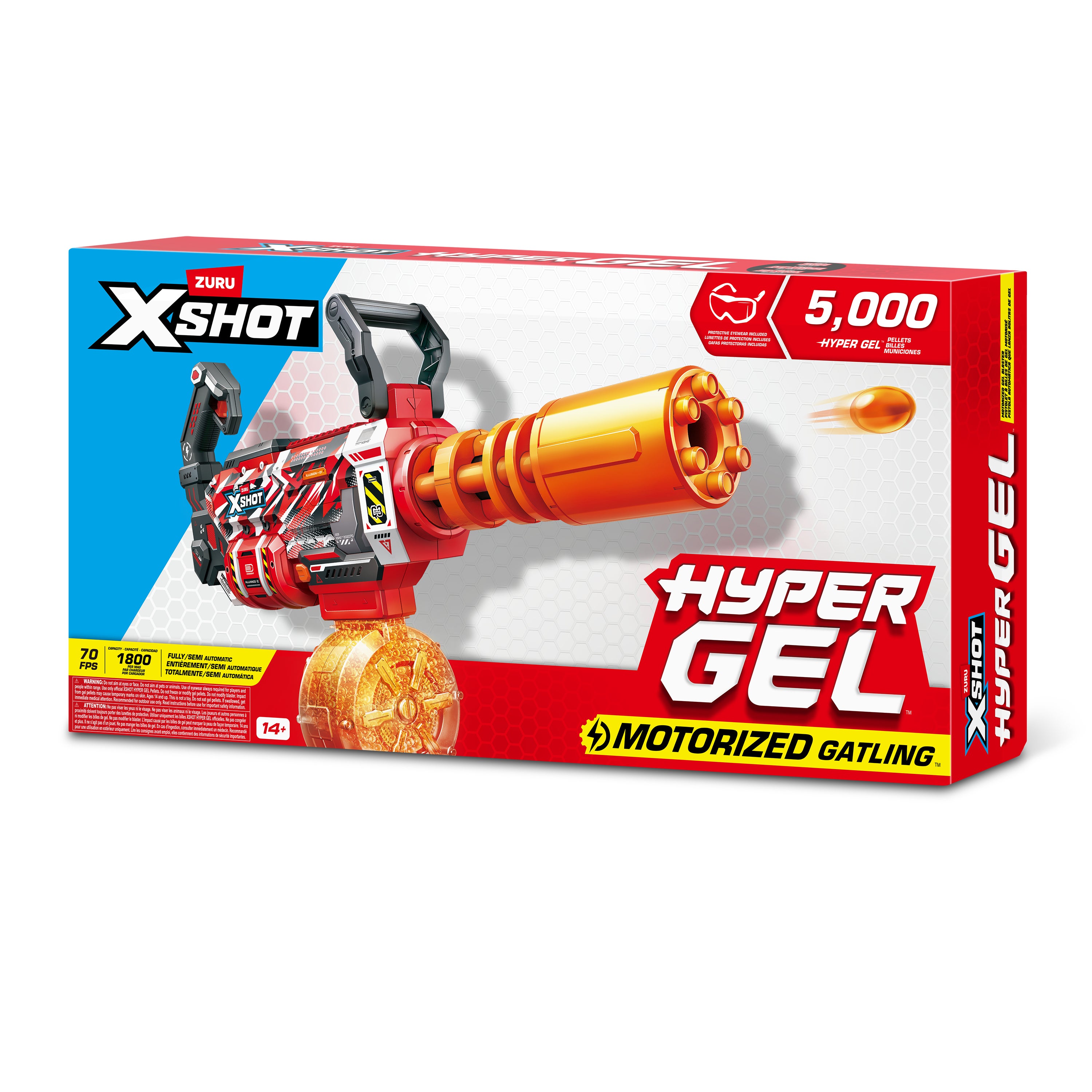 XSHOT Hyper Gel Motoriserad Gatling-blaster