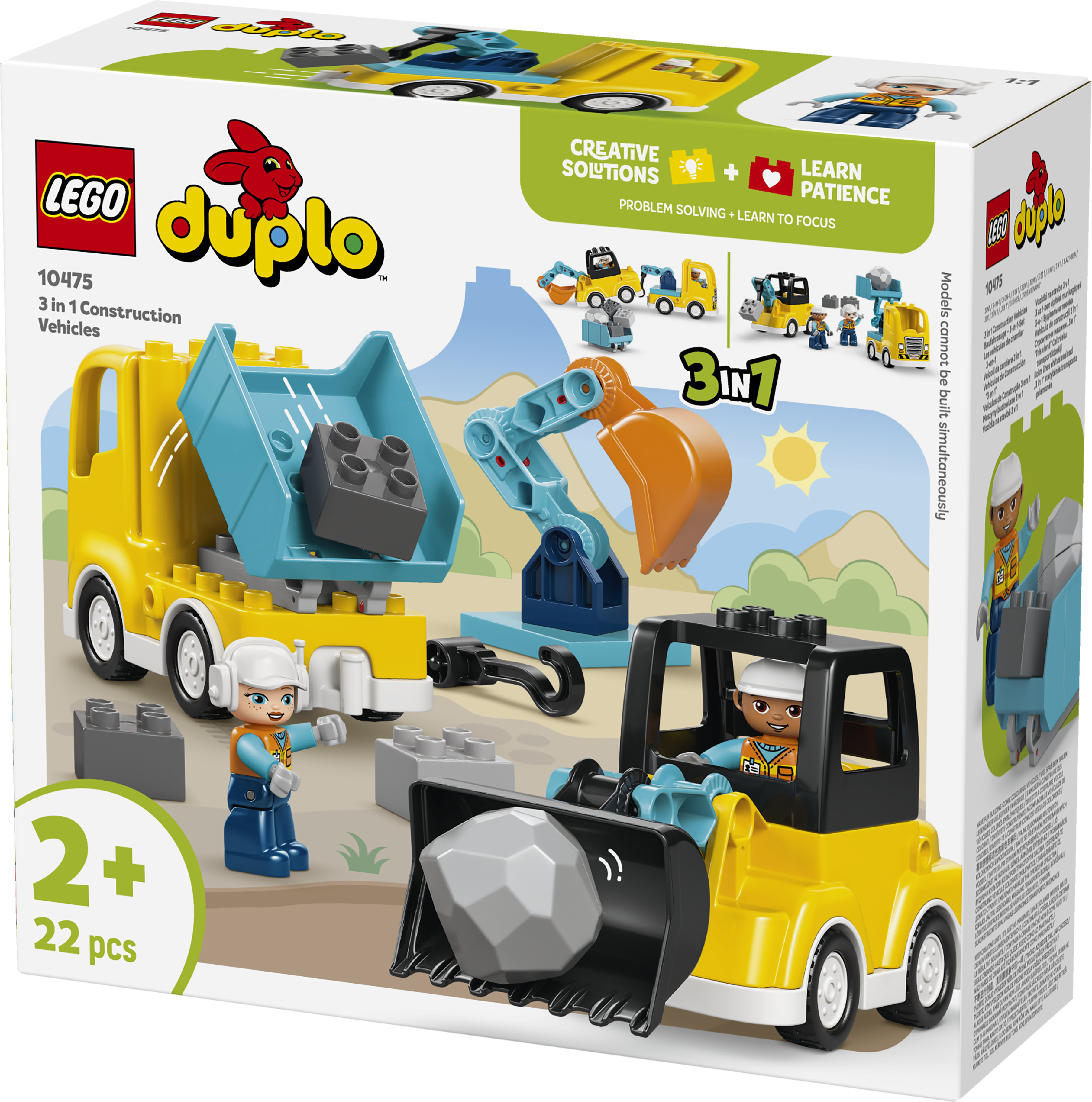 LEGO® DUPLO® Town 3 i 1 Byggfordon Leksaker 10475