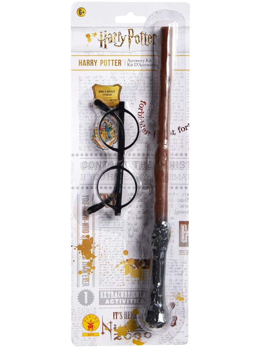 Halloween - Harry Potter stav + glasögon