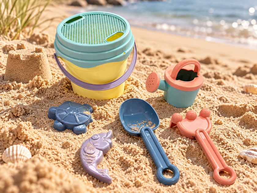 Wind&Water - Sandslott‑set med redskap