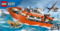 LEGO® City Kustbevakningens räddningsbåt och helikopter Lekset 60504