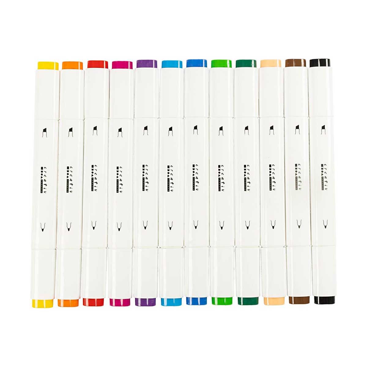 Illustrations Marker, Standardfärger, Spets 1+8 Mm, 12 St./