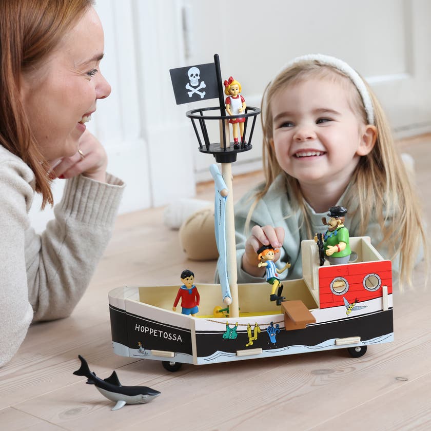 Micki - Pippi Hoppetossa träbåt