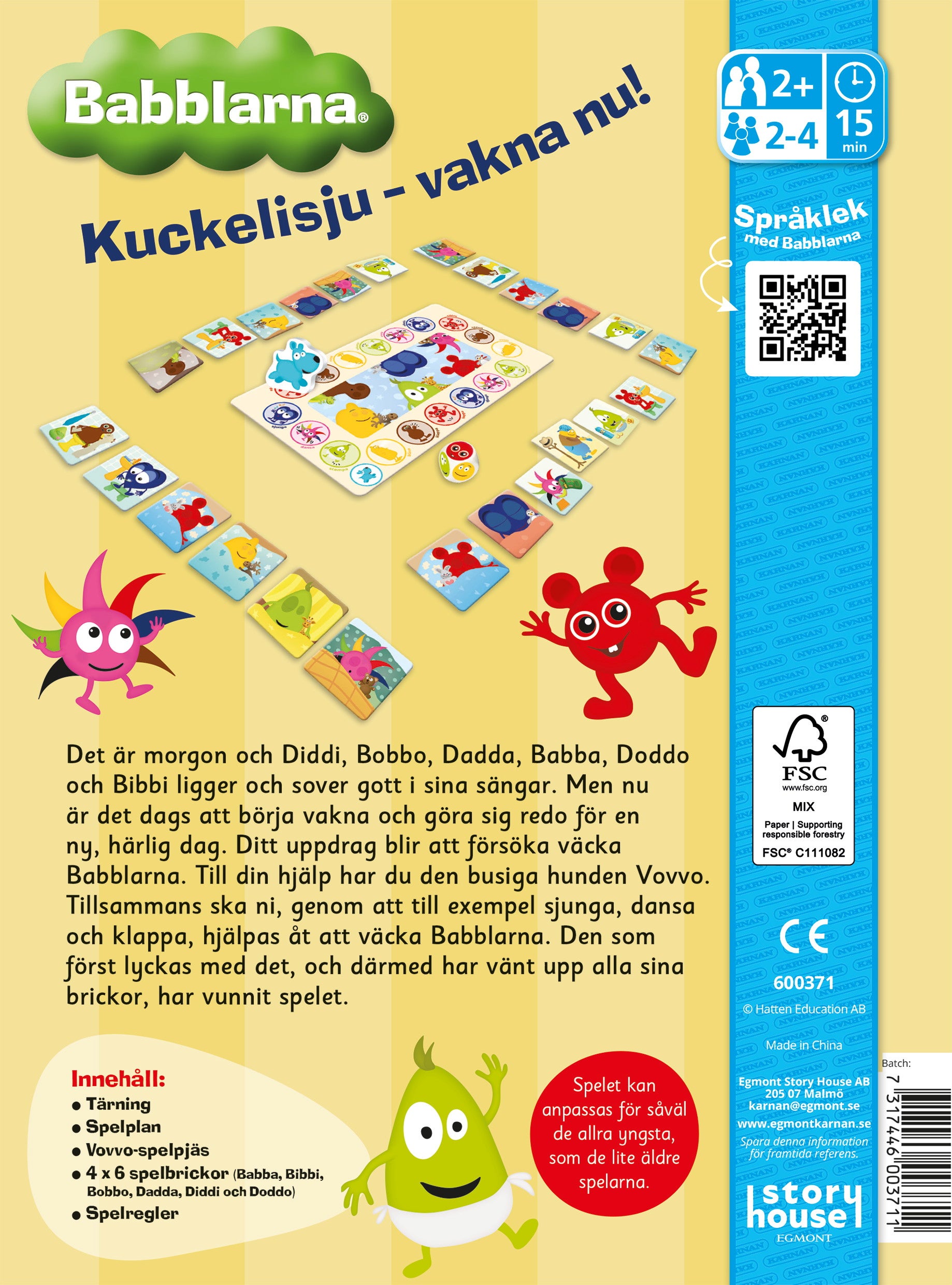 Babblarna Kuckelisju – Vakna Brädspel