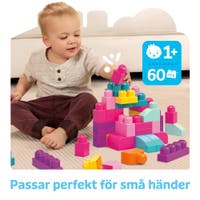 Mega Bloks Big Building Bag (60 klossar) - Pink
