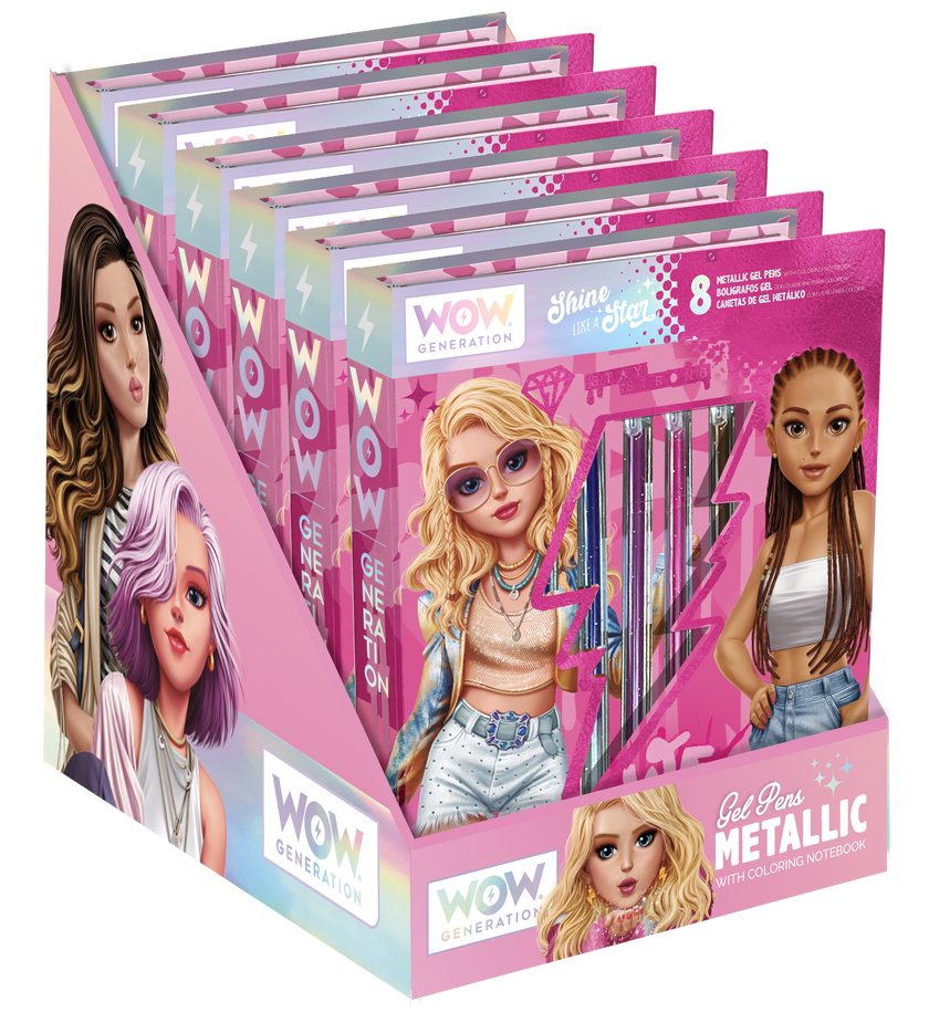 WOW Generation, Metallic Gel Pen with coloring notebook