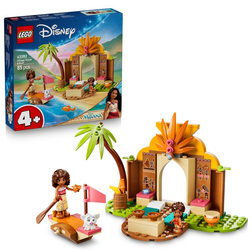 LEGO® │ Disney Vaiana Byhus & båt Byggleksak 43282