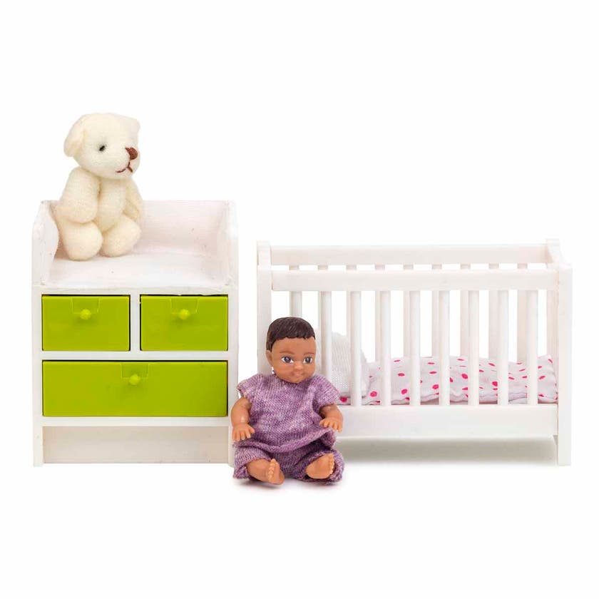 Lundby, Spjälsäng + skötbord