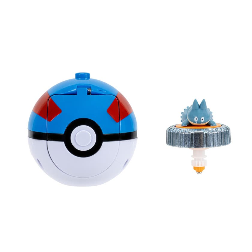 Pokémon Battle Spinner Munchlax with Great Ball
