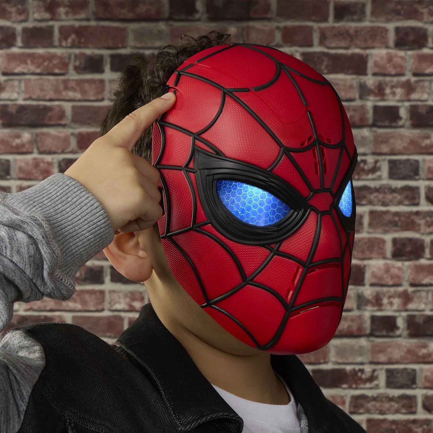Spiderman Maskeradmask med ljud och ljus
