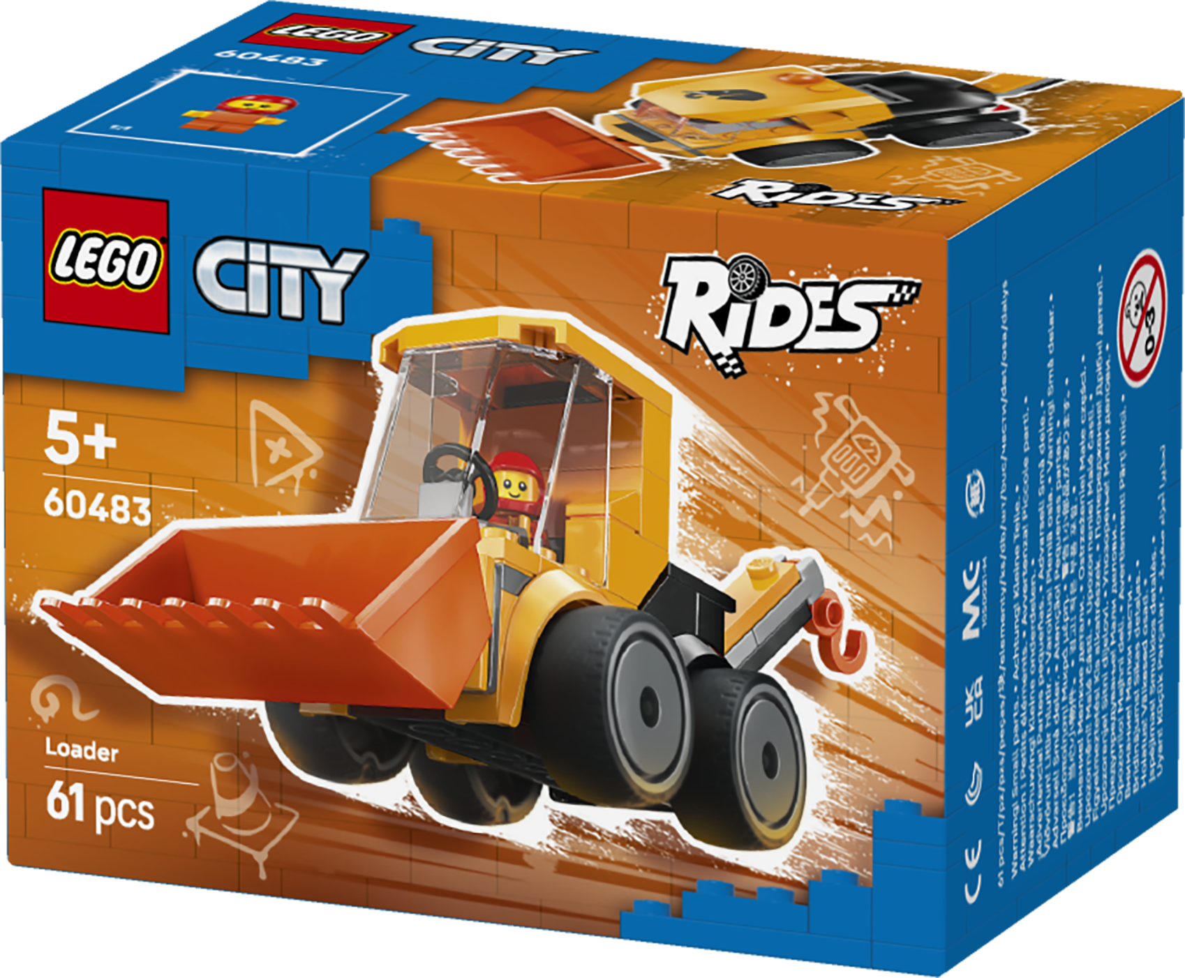 LEGO® City Fordon – hjullastare – Bygg- och lekset 60483