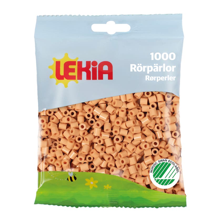 Rörpärlor 1000 st Varmbeige