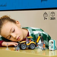 LEGO® City Gul grävlastare – Leksak med byggfordon 60480