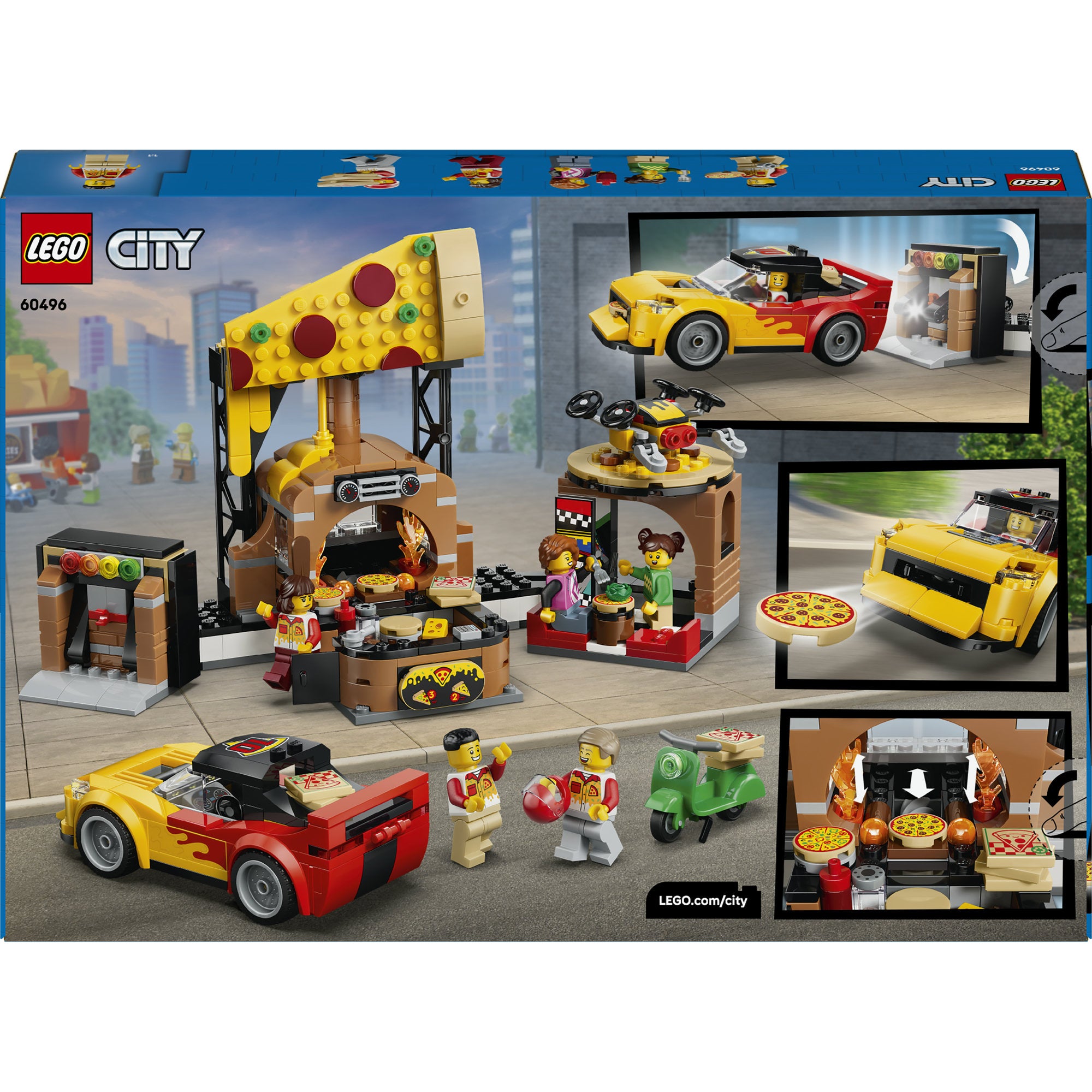 LEGO® City Pizzahemkörning med fordon – 60496