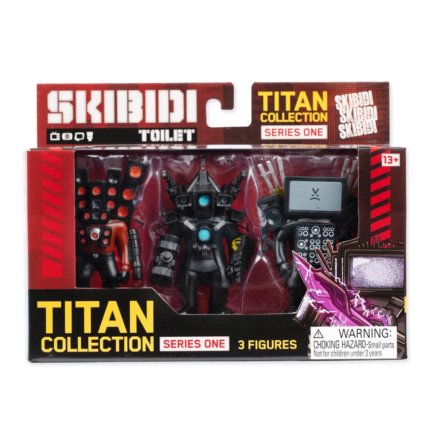 Skibidi Toilet Titan 3-Pack