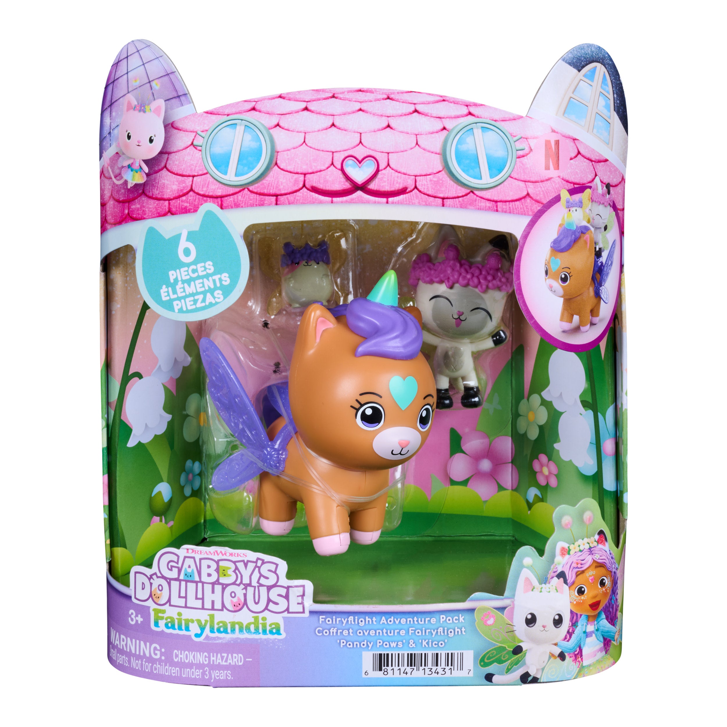 Gabby's Dollhouse Fairylandia Pandy Paws & Kico Figurset