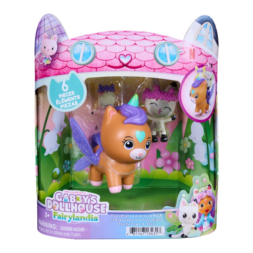 Gabby's Dollhouse Fairylandia Pandy Paws & Kico Figurset