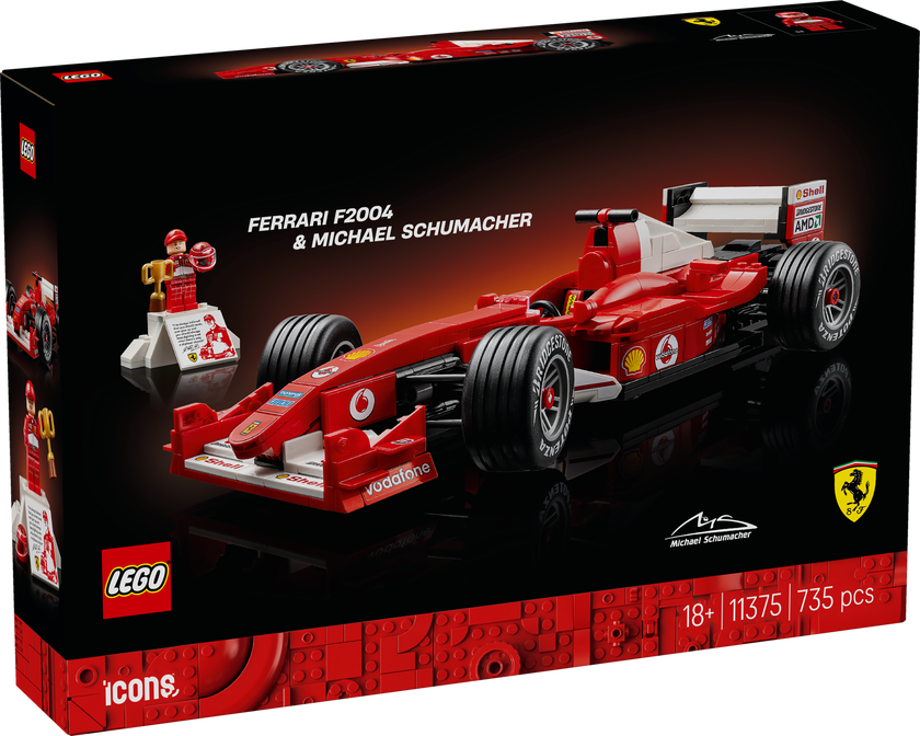 LEGO® Icons Ferrari F2004 & Michael Schumacher Modellbil 11375