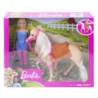 Barbie docka och häst