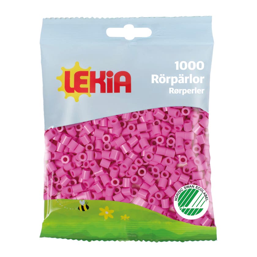 Rörpärlor 1000 st Fuchsia