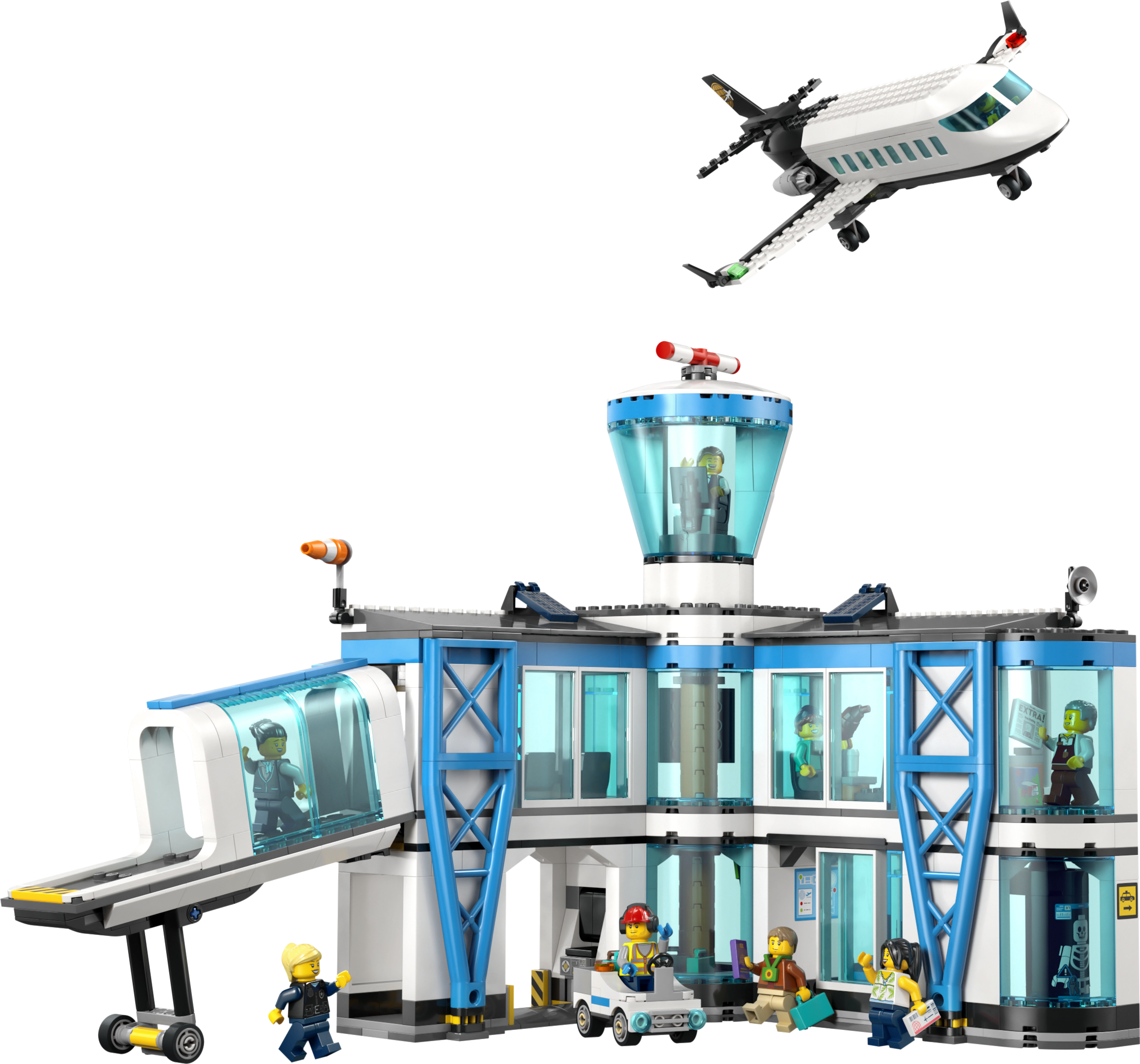 LEGO® City Flygplats med flygplan – Lekset med flygplatsmodell – 60502