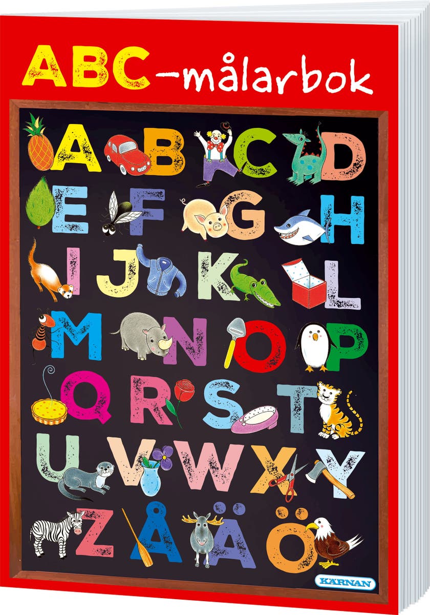 ABC målarbok, 48 sid