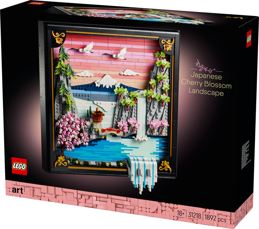LEGO® Art Landskap med japanska körsbärsblommor Väggkonst 31218