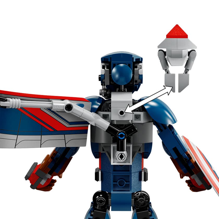 LEGO® Marvel Byggfigur – Nya Captain America Byggbar leksak 76296