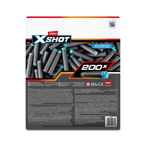 X-Shot, Excel 200PK Refill Darts Foilbag